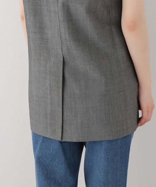 コート アウター 「TOGA/トーガ」Wool mohair sleeveless jacket ジャケット レディースの画像
