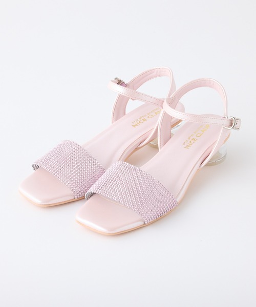 「one after another NICE CLAUP」 ヒールサンダル S シルバー レディース_画像3