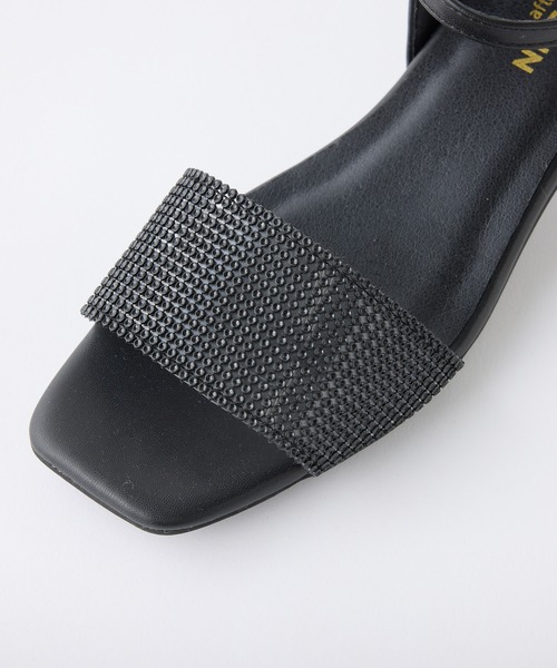 「one after another NICE CLAUP」 ヒールサンダル S シルバー レディース_画像9