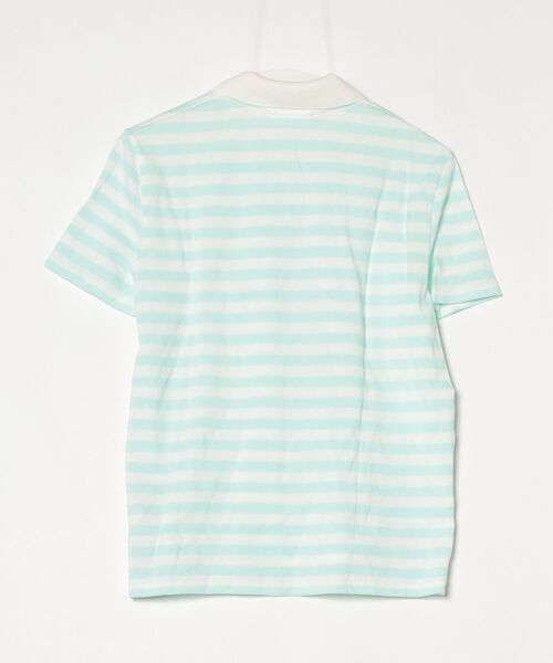 「LACOSTE」 半袖ポロシャツ 40 ブルー レディース_画像2