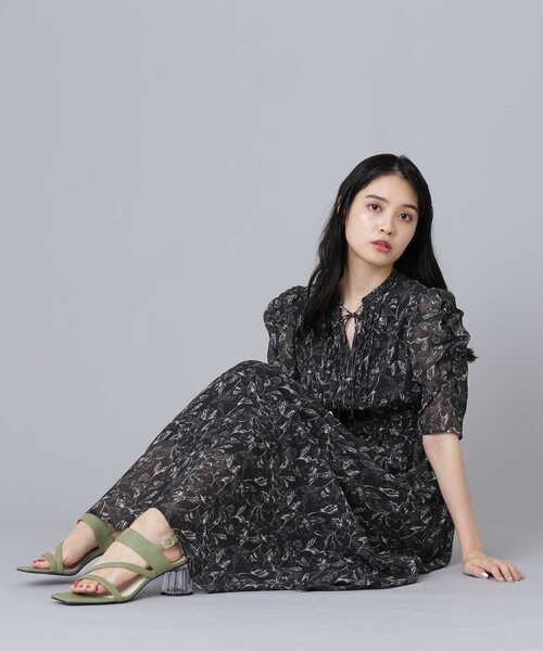「JILL by JILL STUART」 半袖ワンピース FREE ベージュ レディース_画像9