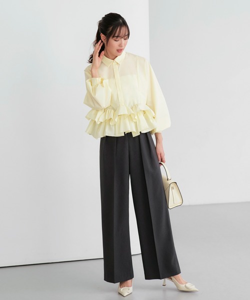 「RUIRUE BOUTIQUE」 長袖ブラウス M ホワイト レディース_画像2