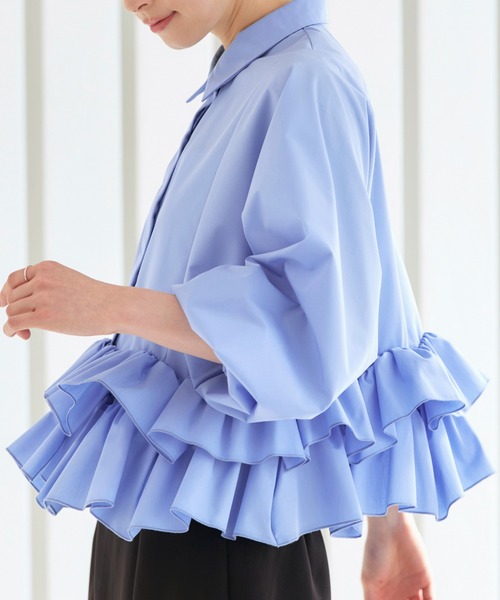 「RUIRUE BOUTIQUE」 長袖ブラウス M ホワイト レディース_画像7