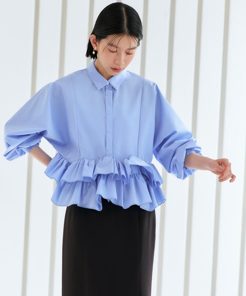 「RUIRUE BOUTIQUE」 長袖ブラウス M ホワイト レディース_画像8