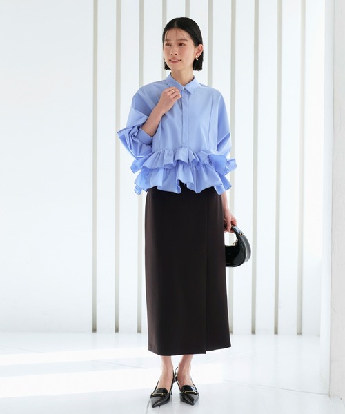 「RUIRUE BOUTIQUE」 長袖ブラウス M ホワイト レディース_画像9