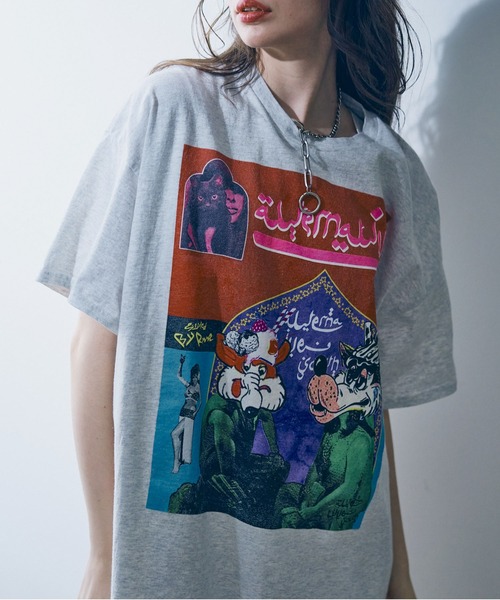 「RNA」 半袖Tシャツ MEDIUM ブラック レディース_画像4
