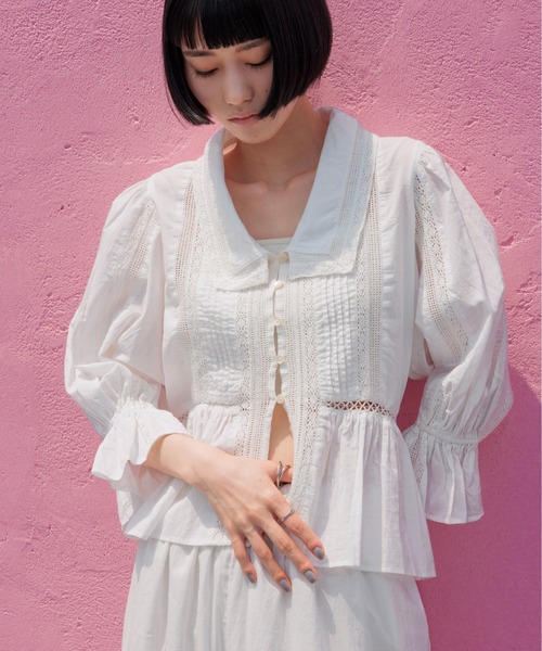 LOWRYS FARM（ローリーズファーム） ブラウス シャツ INDIAレース