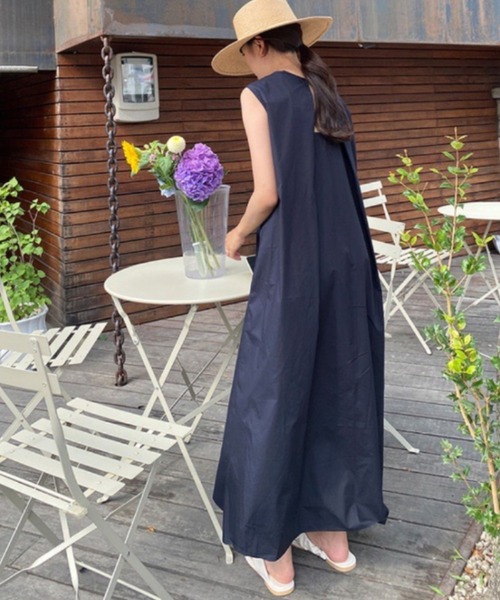 「FREE STYLISTS」 ノースリーブワンピース FREE ライトブルー レディース_画像7