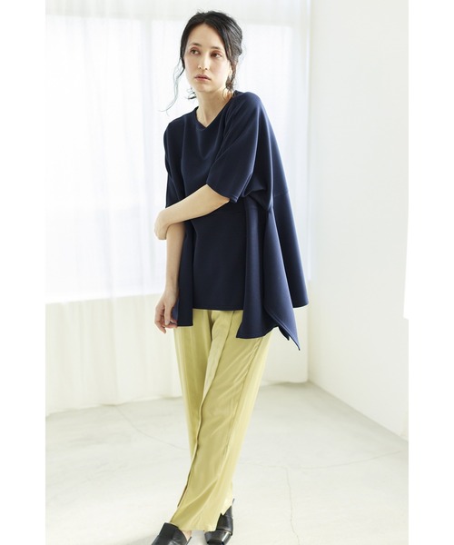 「OSMOSIS」 「loaf」半袖カットソー ONE SIZE ブラック レディース_画像2