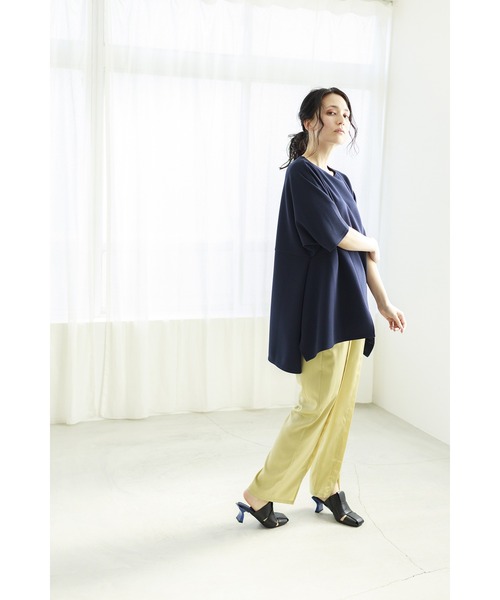 「OSMOSIS」 「loaf」半袖カットソー ONE SIZE ブラック レディース_画像3