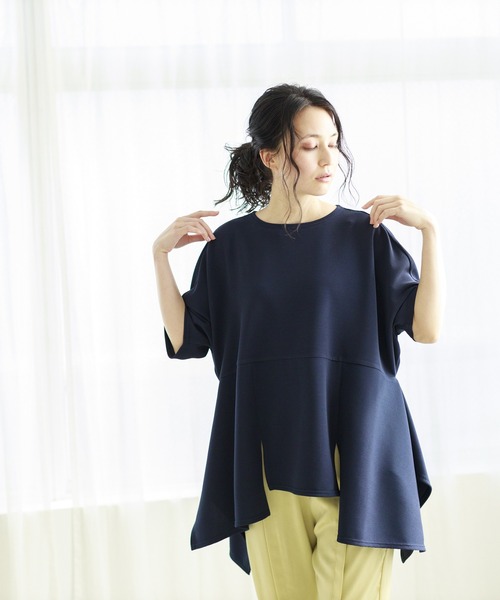 「OSMOSIS」 「loaf」半袖カットソー ONE SIZE ブラック レディース_画像6