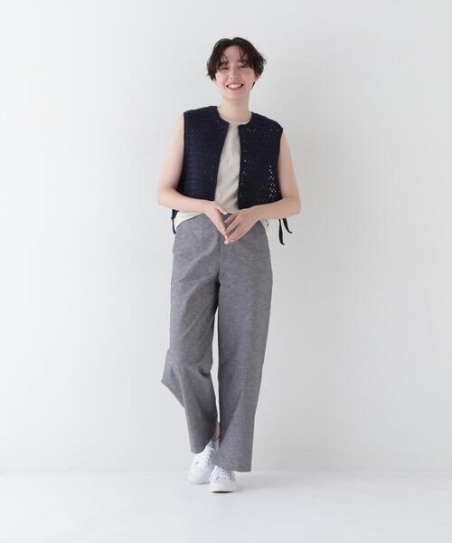 「human woman」 パンツ MEDIUM カーキ レディース_画像4