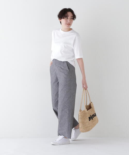 「human woman」 パンツ MEDIUM カーキ レディース_画像5