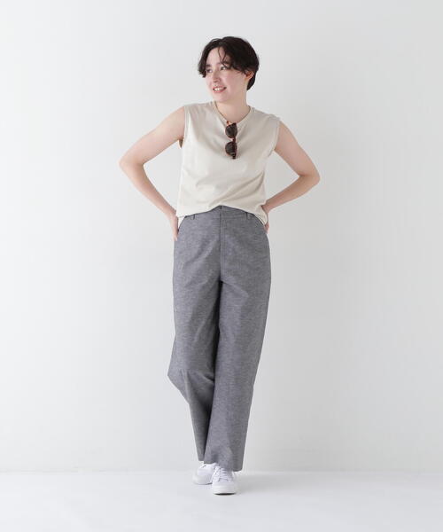 「human woman」 パンツ MEDIUM カーキ レディース_画像6