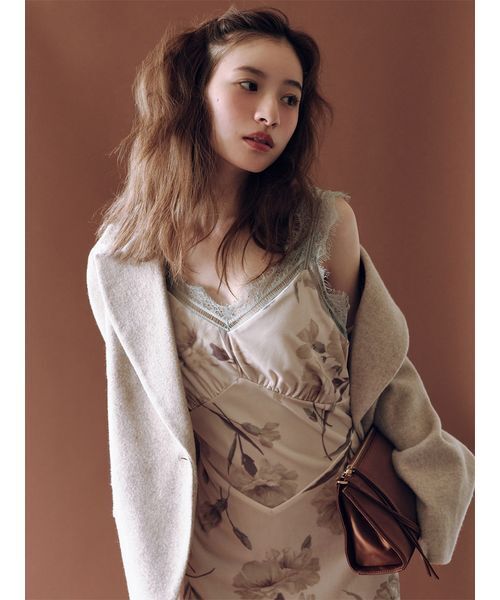 LilyBrown キャミワンピース LILY BROWN（リリーブラウン） ワンピース ブロッサムプリントベロア