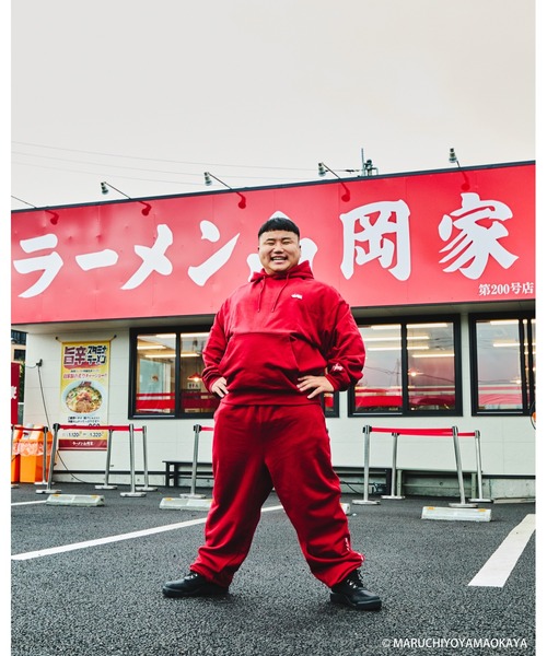 KEBOZ（ケボズ） パーカー 山岡家 × KEBOZ LOGO WAPPEN SWEAT HOODIE