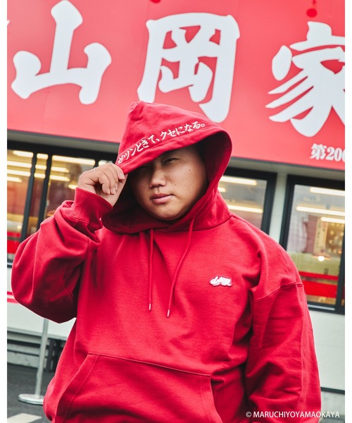 KEBOZ（ケボズ） パーカー 山岡家 × KEBOZ LOGO WAPPEN SWEAT HOODIE