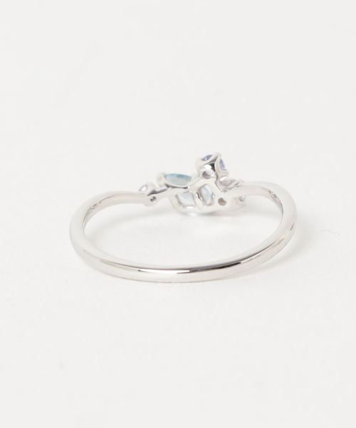 BLOOM（ブルーム） 指輪 リング 12月誕生石 K10 ホワイトゴールド