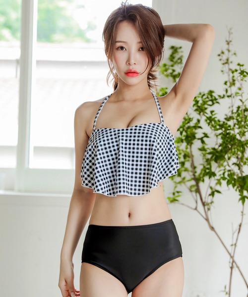 レディース♡ガールズ♡ショートパンツ付きビキニ♡Mサイズ♡ セール】カバーアップ ショートパンツ付き ビキニ 4点セット