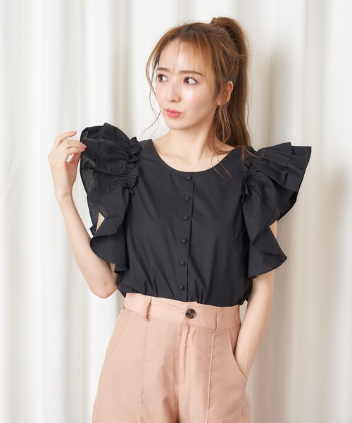 完売商品】4way frill blouse 