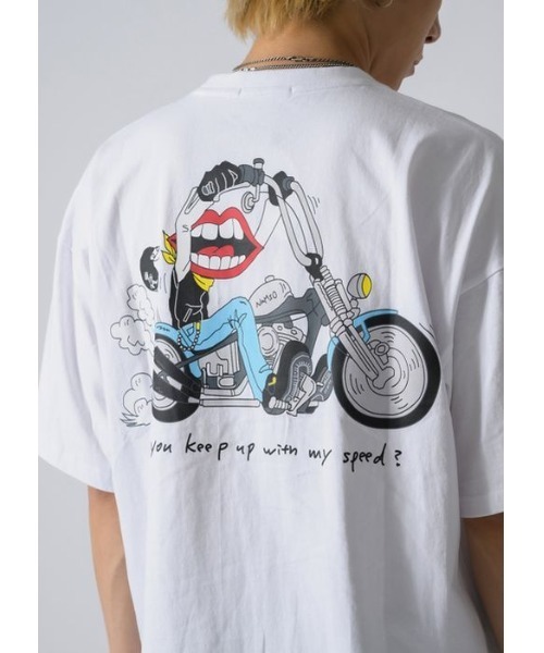 RE730 tシャツ バイクにのったなみおくん ビッグシルエットTシャツ