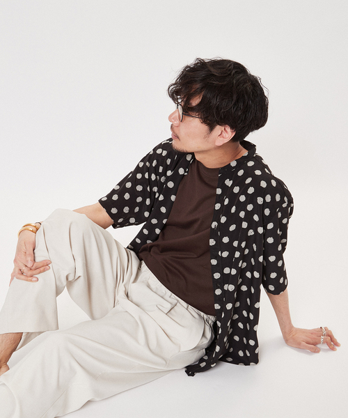 edifice la boucle バンドカラーシャツ 44 日本製 edifice la boucle バンドカラーシャツ 44 日本製 - メルカリ
