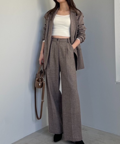 ACYM ジャケット テーラードジャケット Herringbone check