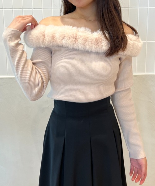 EIMY ISTOIRE（エイミーイストワール） ニット セーター ファートリム