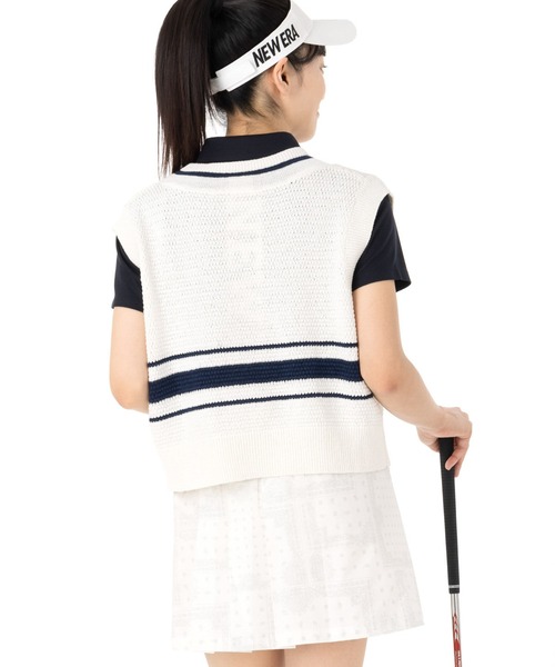 NEW ERA（ニューエラ） ベスト ジレ ゴルフ レディース ニットベスト