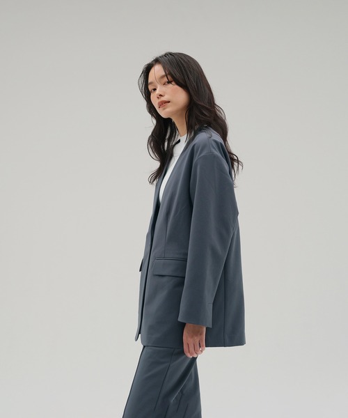 ジャケット ノーカラージャケット レディース MET24 No Collar Jacket｜zozo｜11