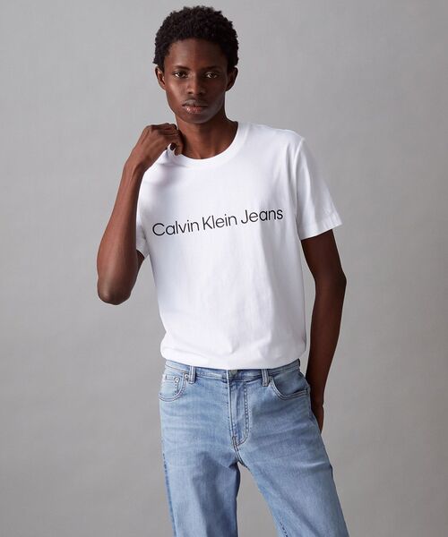【 】CKJeans ショートスリーブ Tシャツ◆送料無料◆ Calvin Klein tシャツ 「ユニセックス」インスティテュー