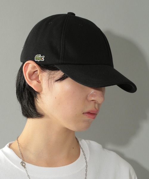 LACOSTE（ラコステ） キャップ 帽子 メンズ 「LACOSTE」鹿の子ロゴ