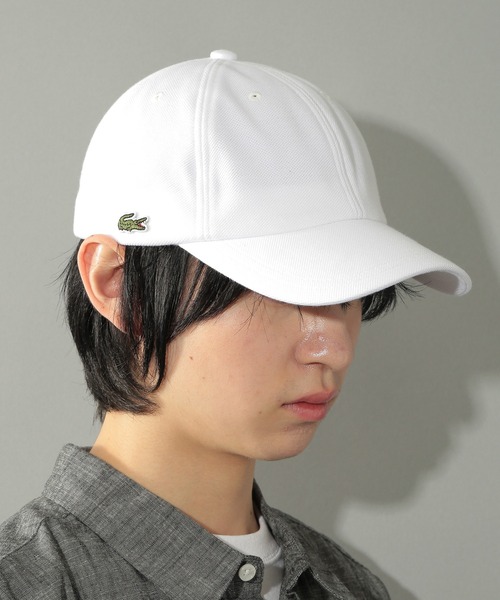 LACOSTE キャップ 帽子 「LACOSTE」鹿の子ロゴキャップ L1310