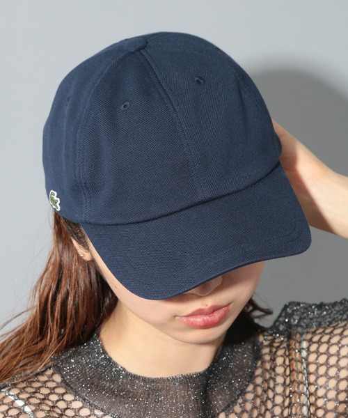 LACOSTE（ラコステ） キャップ 帽子 「LACOSTE」鹿の子ロゴキャップ
