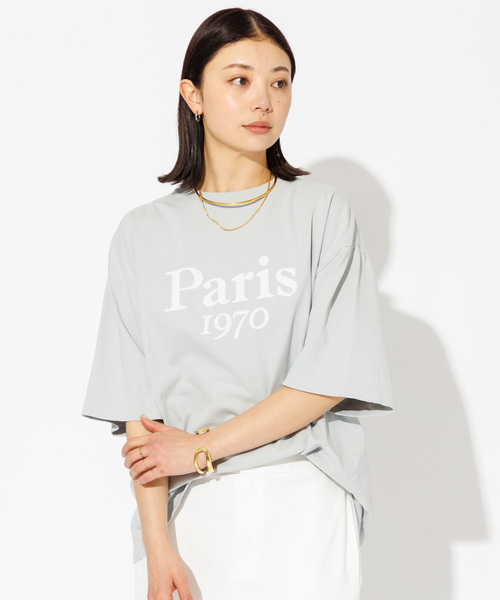 tシャツ 「REMI RELIEF / レミレリーフ」ロゴTシャツ / SP加工14/天竺T(Paris 1970) レディース メンズ REMI RELIEF tシャツ 「REMI / レミレリーフ」ロゴTシャツ SP
