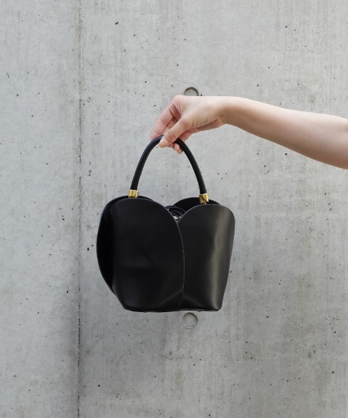 ハンドバッグ 「NiiNa」「高品質牛革」2wayハートモチーフくしゅくしゅ