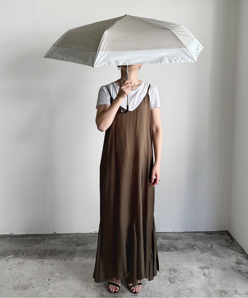 COMMON WARE 折りたたみ傘 NT:55cm UVバイカラー折りたたみ日傘