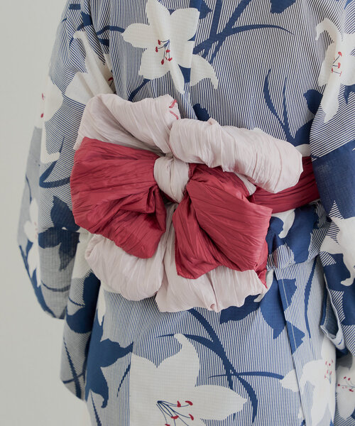 浴衣 帯 HUIT bouquet 浴衣 兵児帯 セット Made with Liberty Fabric