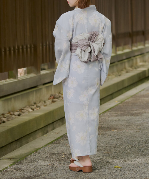 Chico　 セパレート浴衣　カラフル花柄浴衣・帯・下駄セット Chico様専用 セパレート浴衣 カラフル花柄浴衣・帯・下駄セット