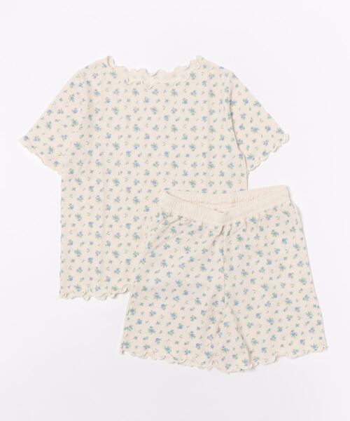 tシャツ 「JEMORGAN」 ワッフル花柄半袖メロウＴ＆ショーツ３点セット レディース