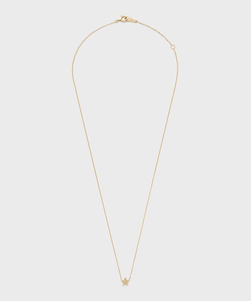 ネックレス 「Tiny Motif」K10ダイヤモンドスターネックレス（0.02ct） レディースの画像