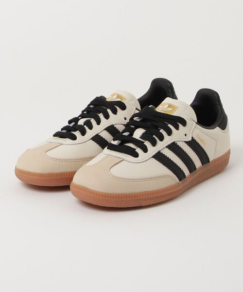 靴 adidas Originals Women's Samba OG adidas Originals Samba OG - Footwear White/Silver Metallic/Grey