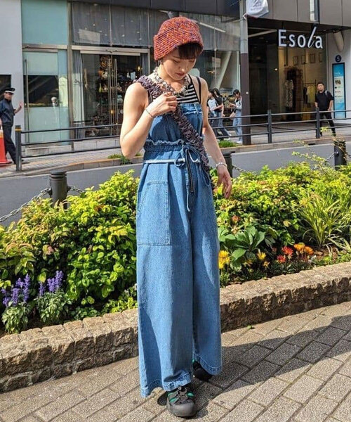 CIAOPANIC（チャオパニック） オーバーオール SMALL ブルー レディース