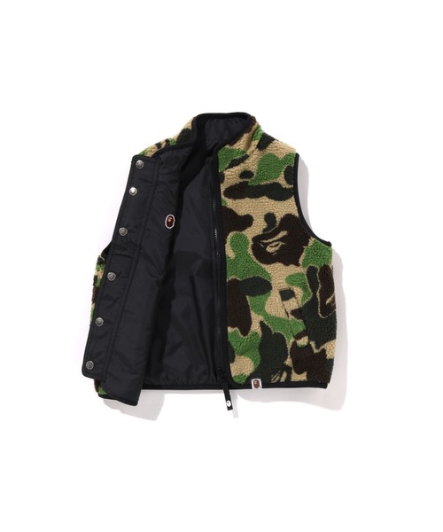 A BATHING APE BAPE カモ柄 多ポケット ベスト ミリタリー A BATHING APE（アベイシングエイプ） ミリタリージャケット モッズ