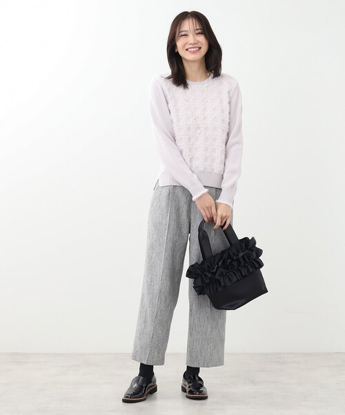 ニット セーター 「SALE／WEB限定カラーあり／手洗い可」フェザーヤーンニット レディース Reflect ニット セーター 「SALE／WEB限定カラーあり／手洗い可