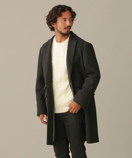 NANO universe（ナノ・ユニバース） チェスターコート M ブラック