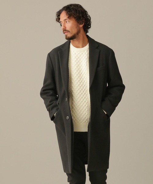 NANO universe（ナノ・ユニバース） チェスターコート M ブラック