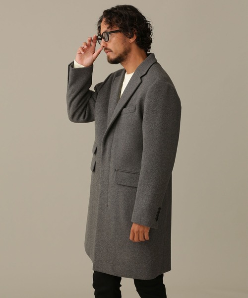 NANO universe（ナノ・ユニバース） チェスターコート M ブラック