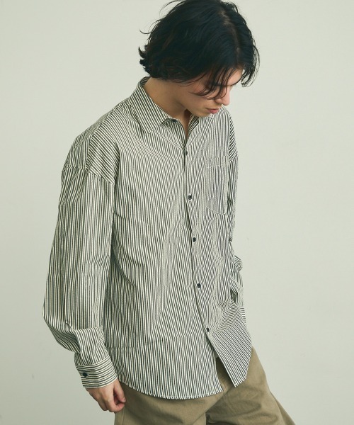 Shoowtime（ショウタイム） シャツ Soccer fabric long sleeve striped