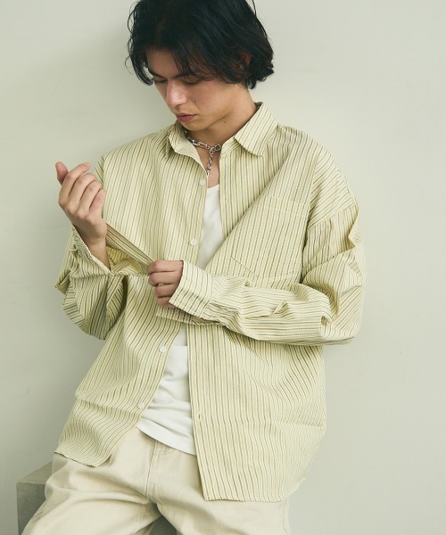 Shoowtime（ショウタイム） シャツ Soccer fabric long sleeve striped